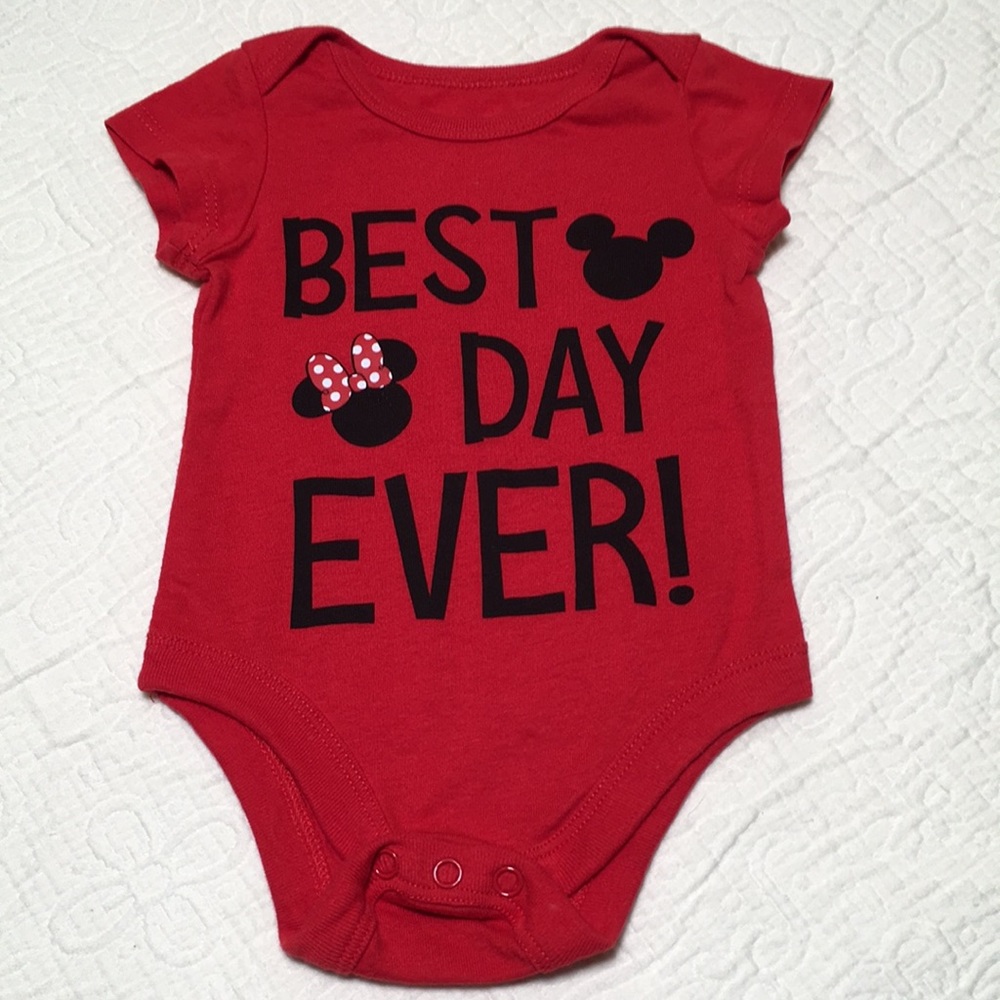 0-3m (6/$20) Mickey and Minnie Mouse Onesie by Disney